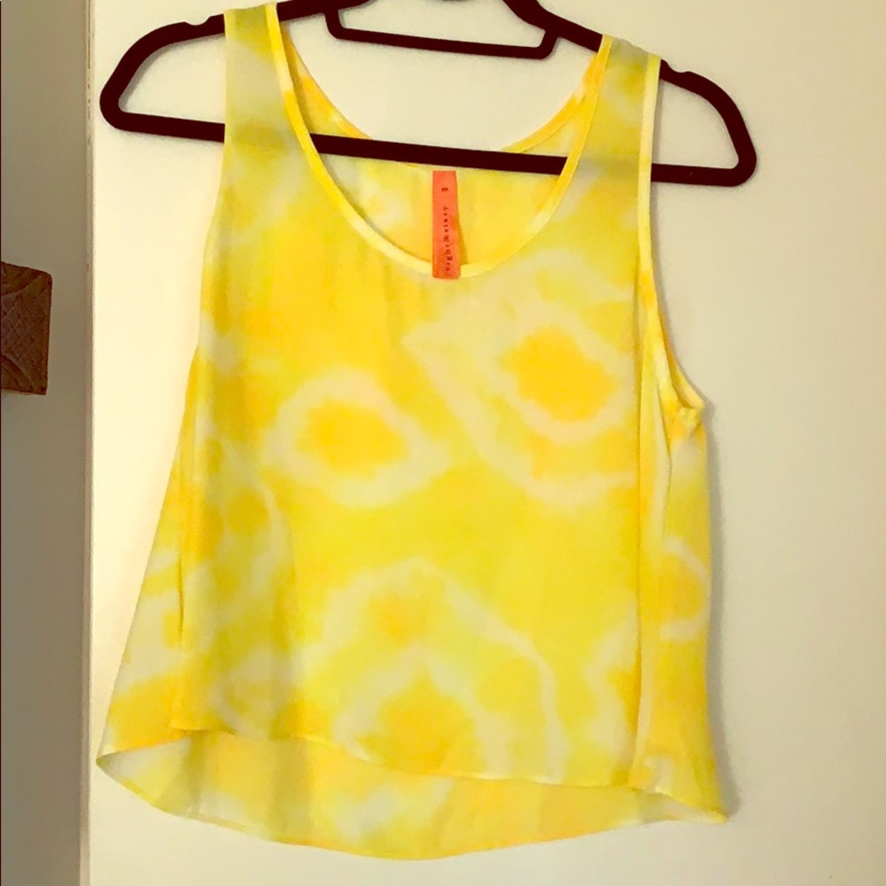 Eight Sixt Yellow Tie Die Tank